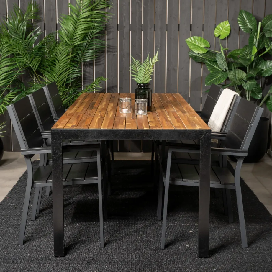 Akaatsiapuidust aia söögilaua komplekt Bois, GR18370 – 6