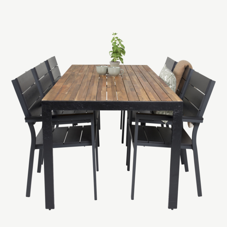 Akaatsiapuidust aia söögilaua komplekt Bois, GR18370 GR18370