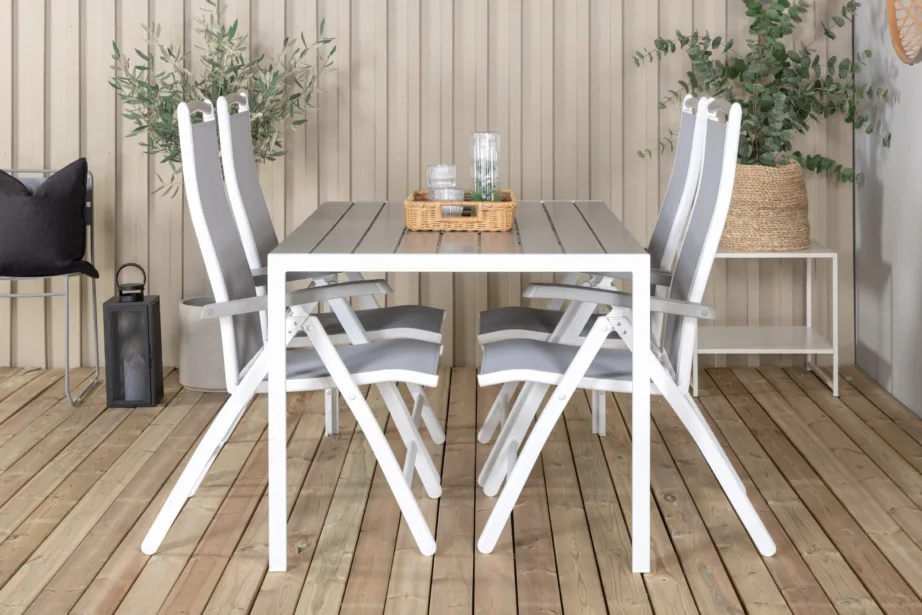 Alumiiniumist aia söögilaua komplekt Break Albany, 150×90, GR18314 – 5