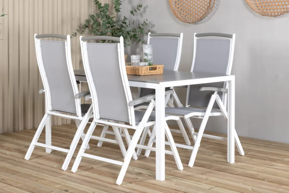 Alumiiniumist aia söögilaua komplekt Break Albany, 150×90, GR18314 – 6