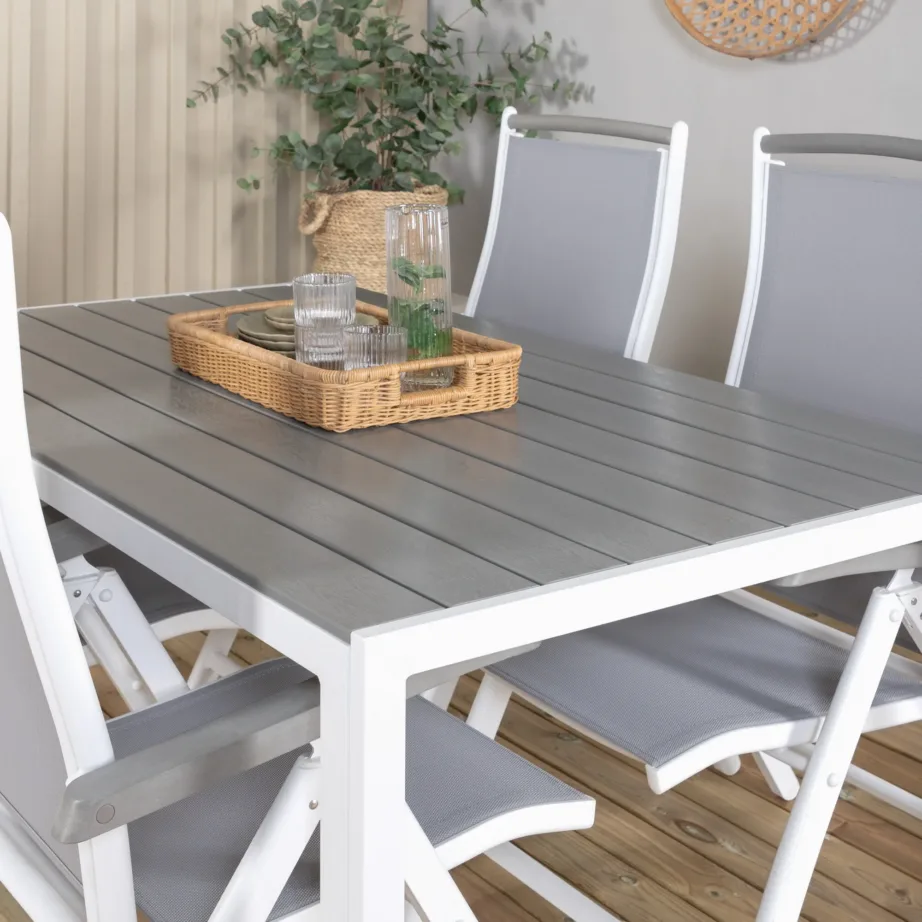 Alumiiniumist aia söögilaua komplekt Break Albany, 150×90, GR18314 – 8