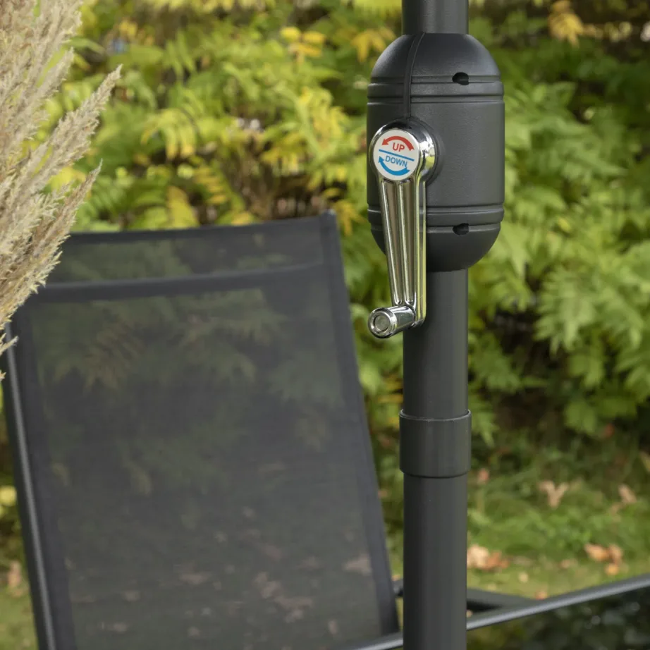 Aiamööbli komplekt, aialaud, 6 tooli ja päikesevari Brekki, 2051-408 – 6