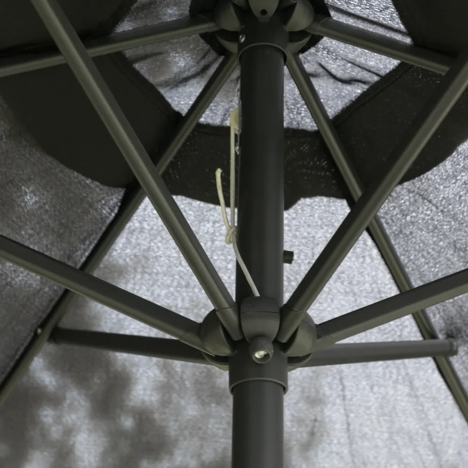 Aiamööbli komplekt, aialaud, 6 tooli ja päikesevari Brekki, 2051-408 – 8