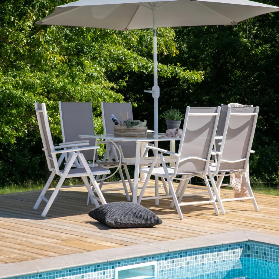 Alumiiniumist aia söögilaua komplekt Brekki, 2051-400 – 6