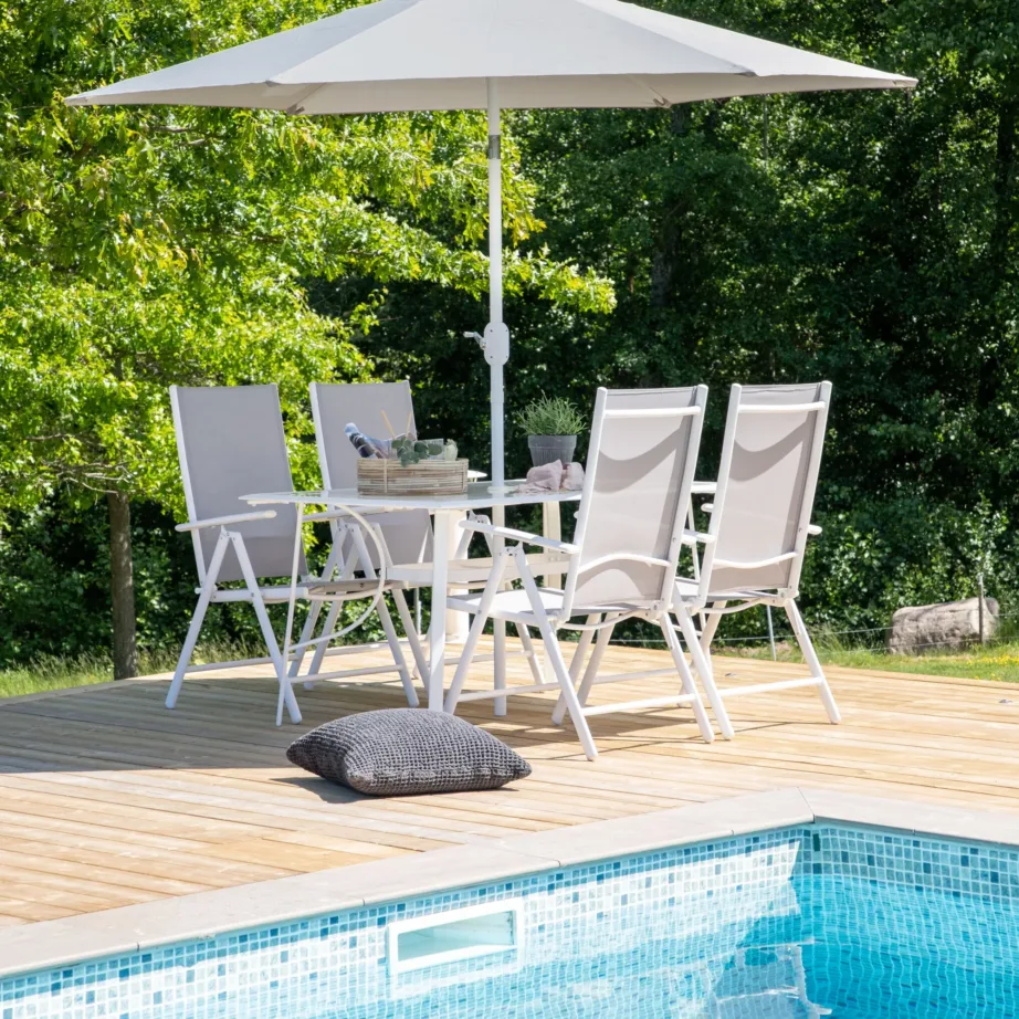 Alumiiniumist aia söögilaua komplekt Brekki, 2051-400 – 8