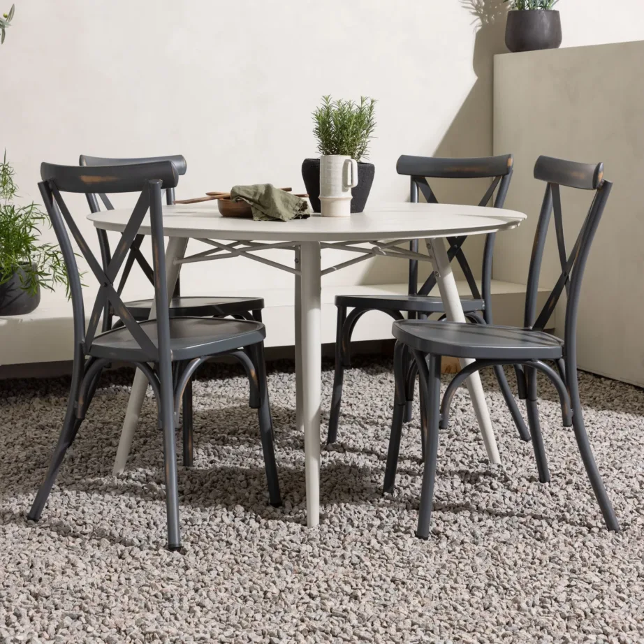 Alumiiniumist aia söögilaua komplekt Lina/Tablas, GR23430 – 6