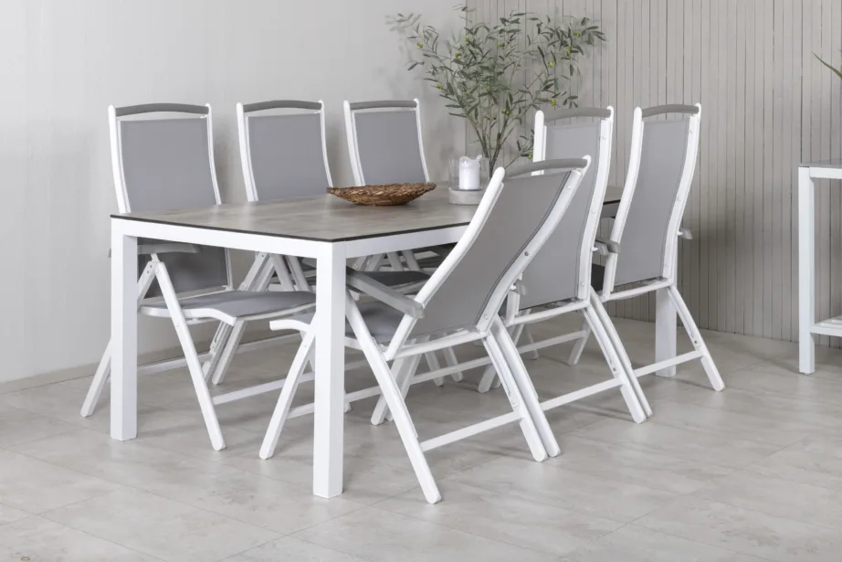 Alumiiniumist aia söögilaua komplekt Llama, GR18377 – 8