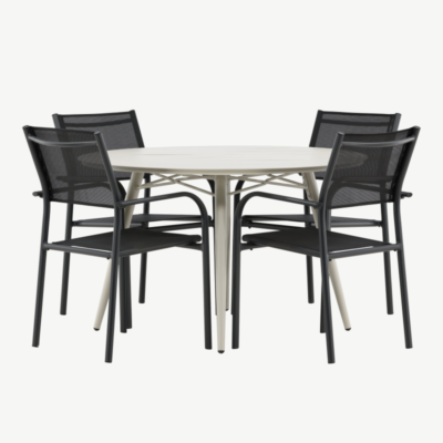 Alumiiniumist aia söögilaua komplekt Santorini, GR22741 GR22741