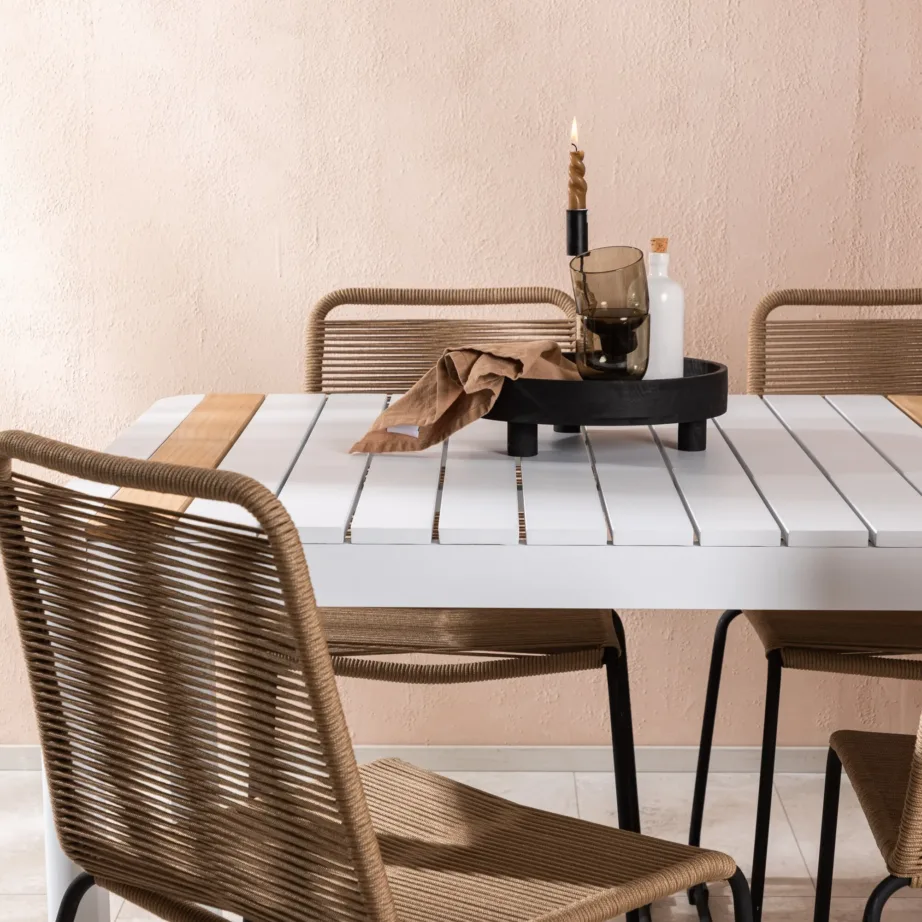 Alumiiniumist aia söögilaua komplekt Togo Lindos, GR22753 – 7