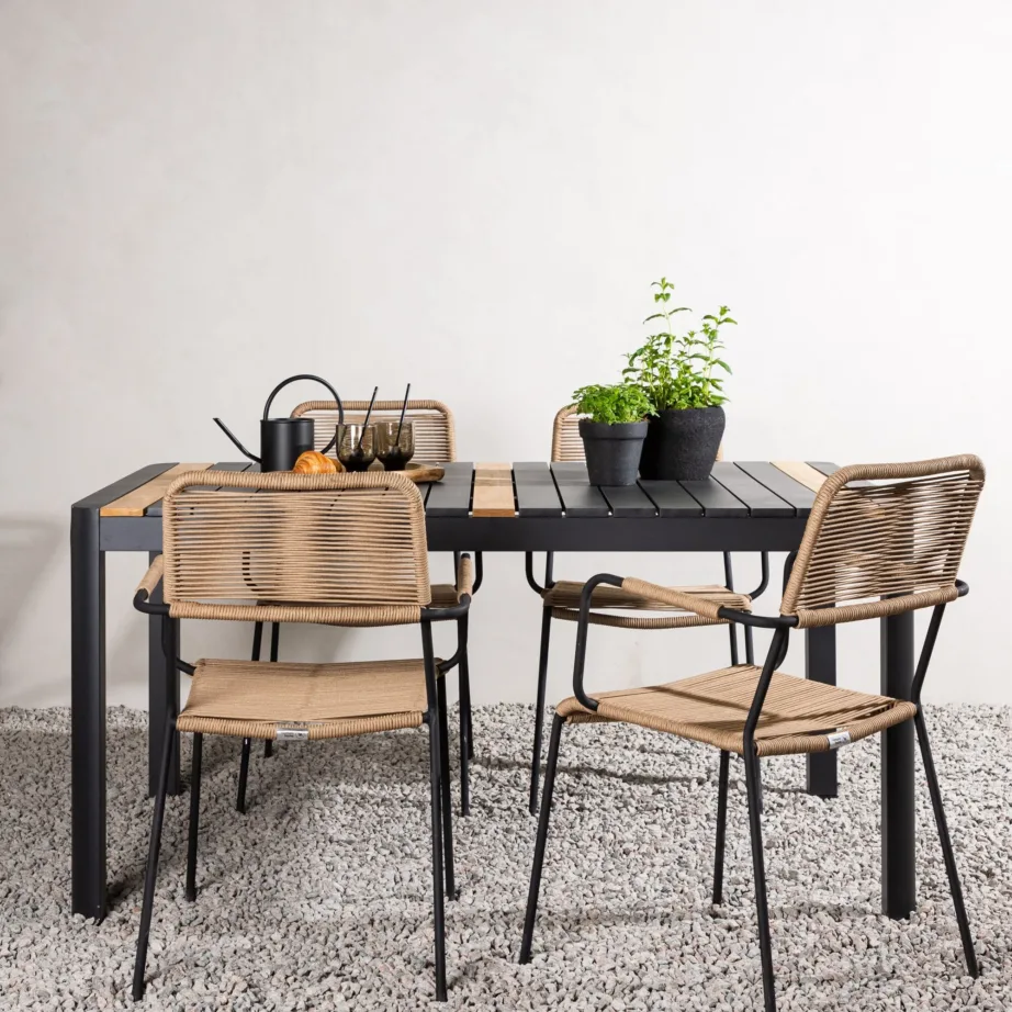 Alumiiniumist aia söögilaua komplekt Togo Lindos, GR22760 – 6