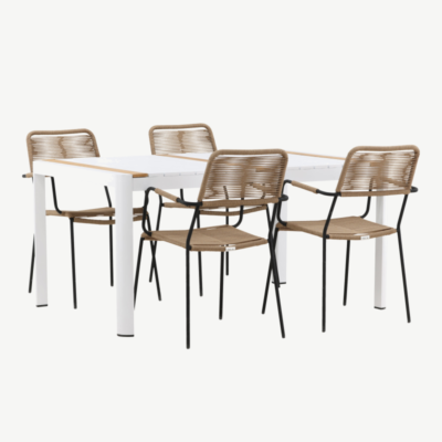 Alumiiniumist aia söögilaua komplekt Togo Lindos, GR22747 GR22747