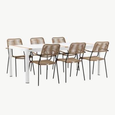 Alumiiniumist aia söögilaua komplekt Togo Lindos, GR22754 GR22754