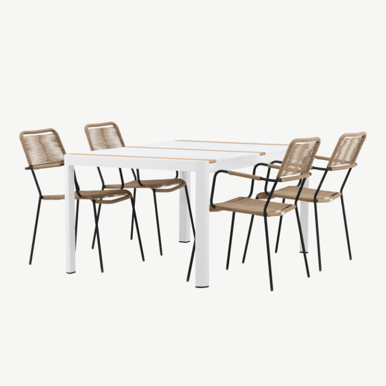 Alumiiniumist aia söögilaua komplekt Togo Lindos, GR22747 GR22747