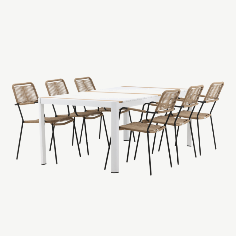 Alumiiniumist aia söögilaua komplekt Togo Lindos, GR22754 GR22754