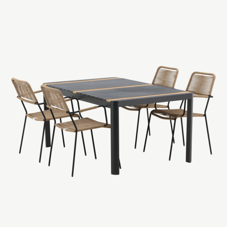 Alumiiniumist aia söögilaua komplekt Togo Lindos, GR22760 GR22760