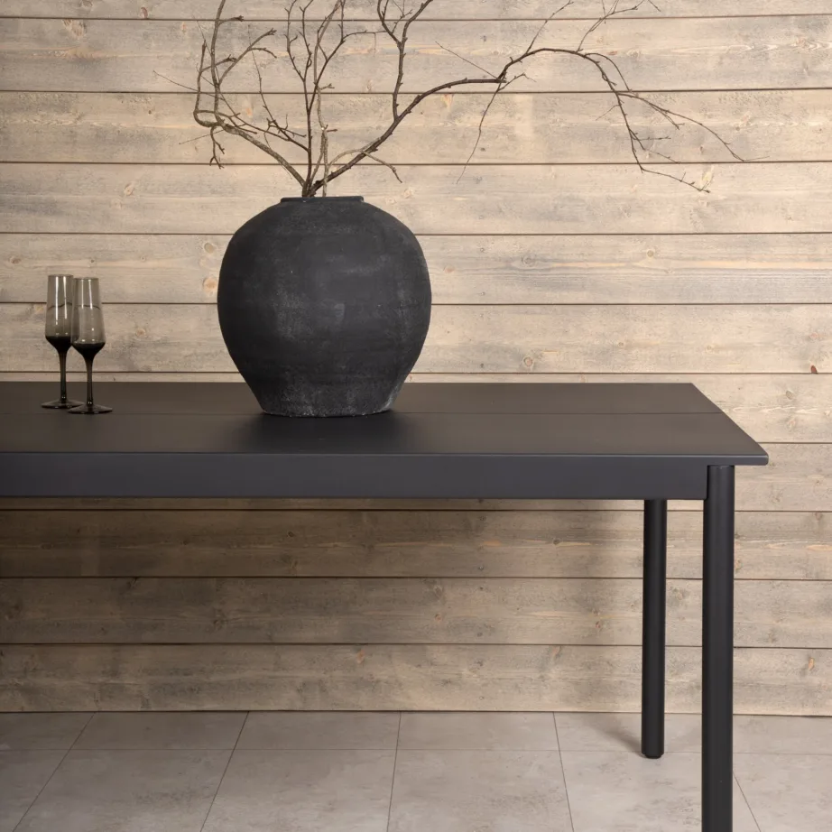 Alumiiniumist kandiline aia söögilaud Modena, must, 200×100, 2095-408 – 8