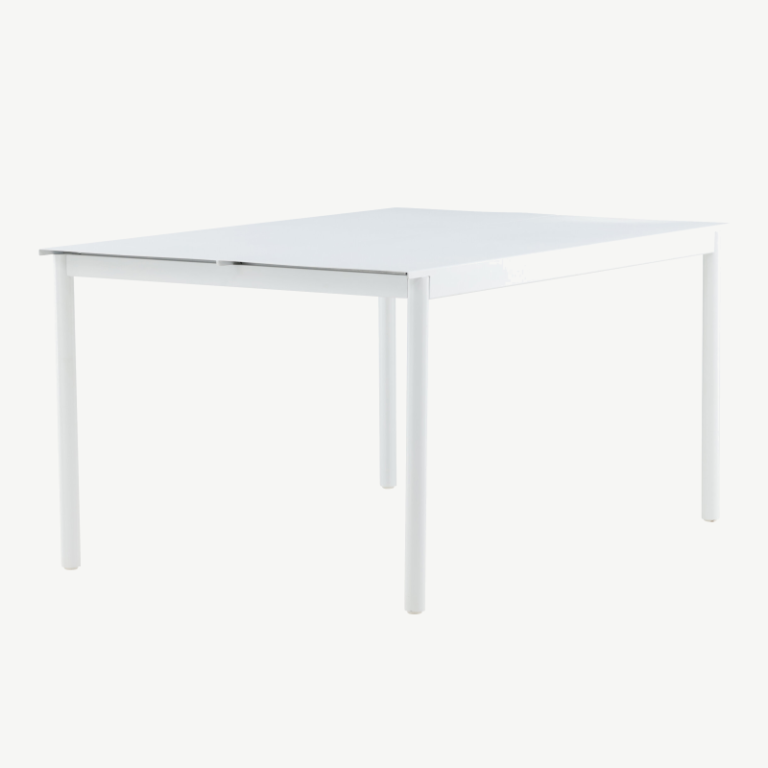 Alumiiniumist kandiline aia söögilaud Modena, valge, 150x100, 2095-400 2095-400