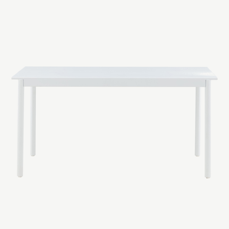 Alumiiniumist kandiline aia söögilaud Modena, valge, 150x100, 2095-400 2095-400