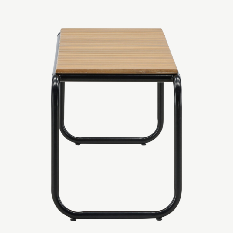 Alumiiniumist aiapink Holmbeck, must/naturaalne, 136x40x46, 6020-001 6020-001