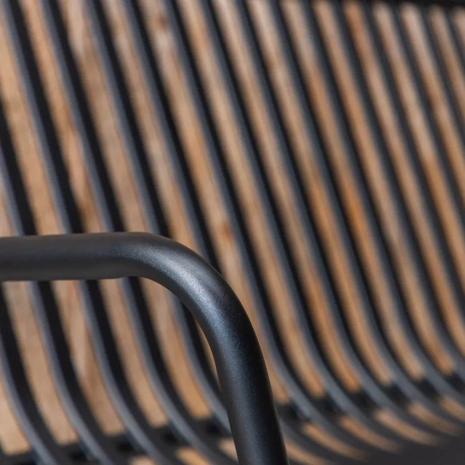 Alumiiniumist aiapink Peking, must, 136x62x87, 6098-001 – 6