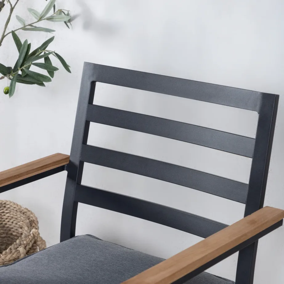 Alumiiniumist aiatool Brasilia, must/naturaalne, 6431-408 – 8