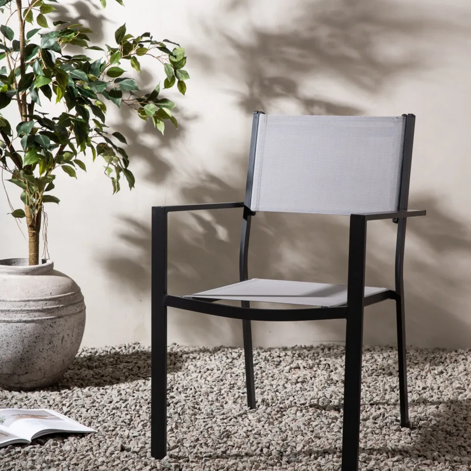 Alumiiniumist aiatool Copacabana, must/hall, 4231-622 – 6