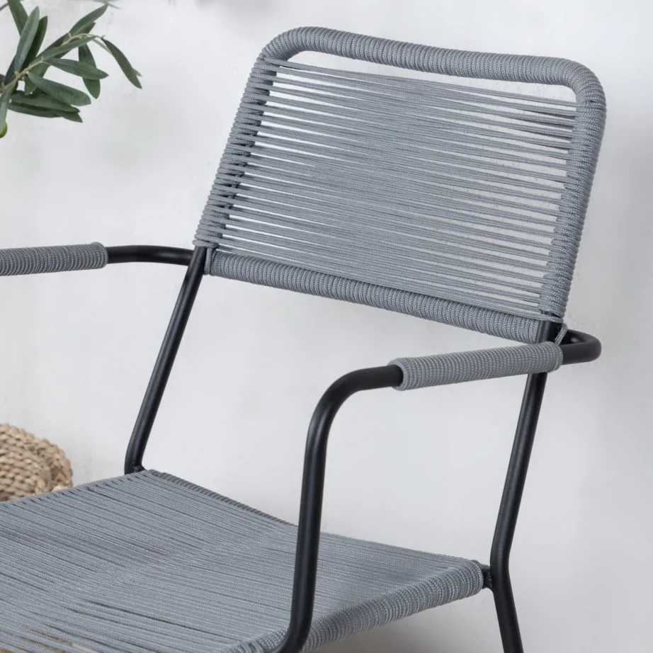 Alumiiniumist aiatool Lindos, must/hall, 9565-013 – 8