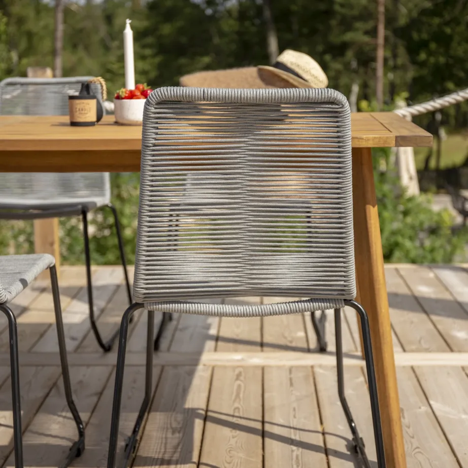 Alumiiniumist aiatool Lindos, must/hall, 9323-013 – 8