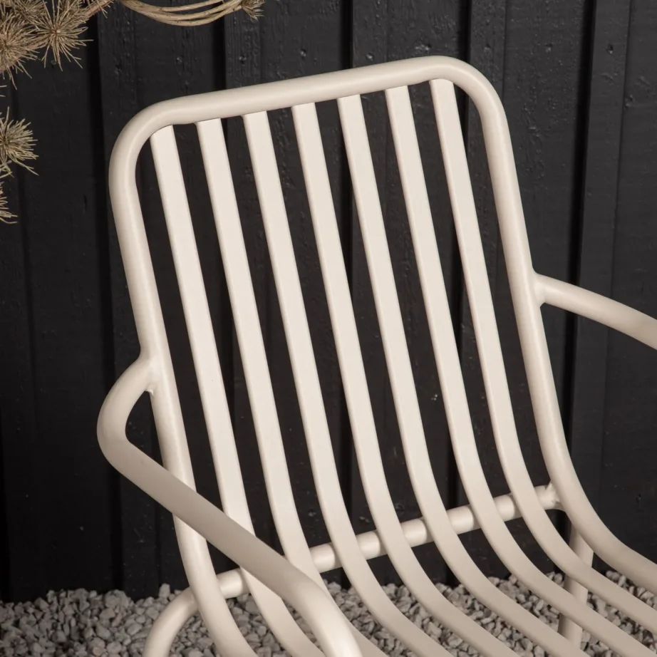 Alumiiniumist aiatool Peking, beež, 55×60,5×87, 6097-003 – 6