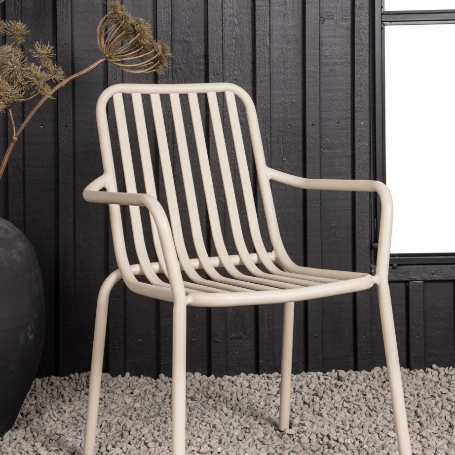 Alumiiniumist aiatool Peking, beež, 55×60,5×87, 6097-003 – 7