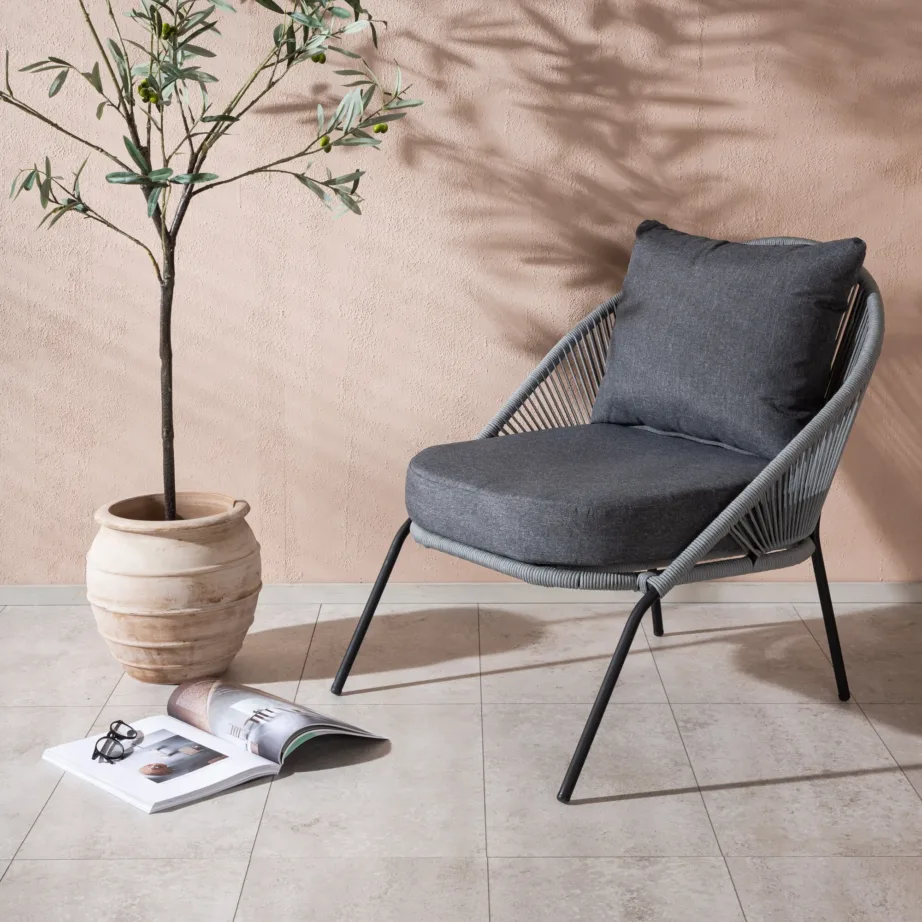 Alumiiniumist aiatugitool Lindos, must/hall, 9317-014 – 6