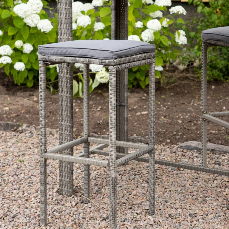 Alumiiniumist baaritool terrassile Alo, hall, 38x38x76, 6121-001 6121-001