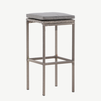 Alumiiniumist baaritool terrassile Alo, hall, 38x38x76, 6121-001 6121-001