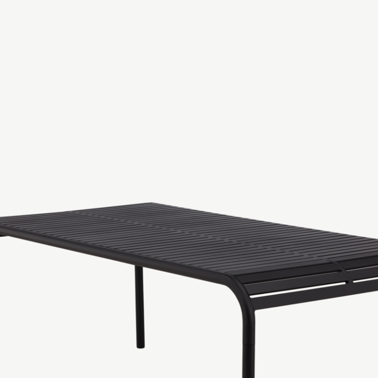 Alumiiniumist aia söögilaud Borneo, antratsiithall, 100x200x75, 6050-001 6050-001