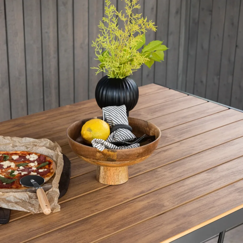 Alumiiniumist aia söögilaud Break, must, 90x150x75, 6091-408 – 9