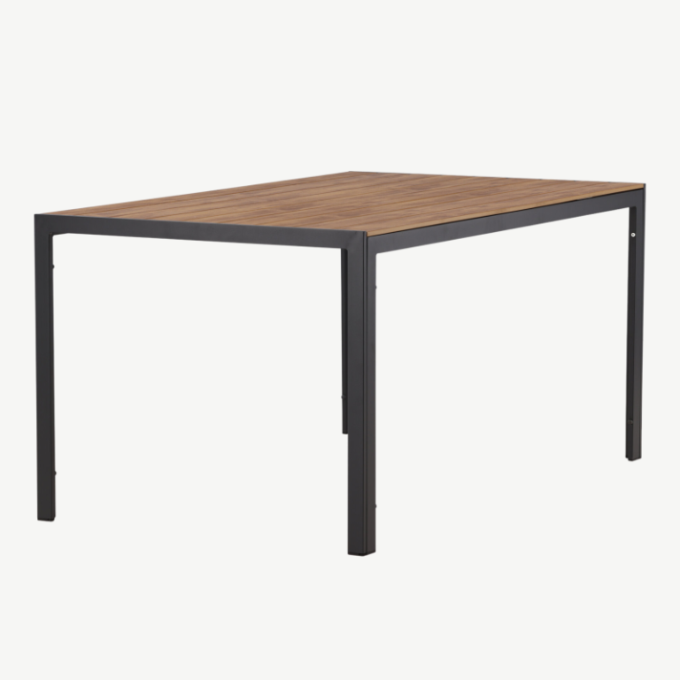 Alumiiniumist aia söögilaud Break, must, 90x150x75, 6091-408 6091-408