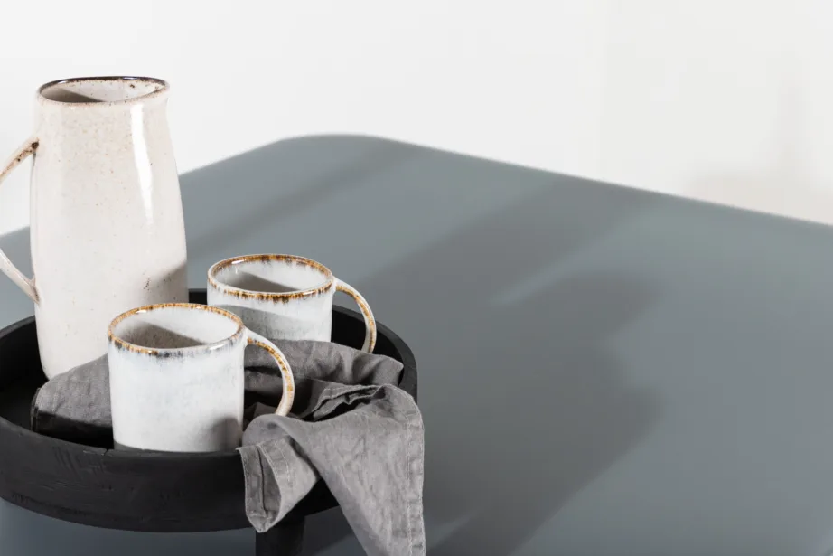 Alumiiniumist aia söögilaud Virya, hall/valge, 1461-400 – 9