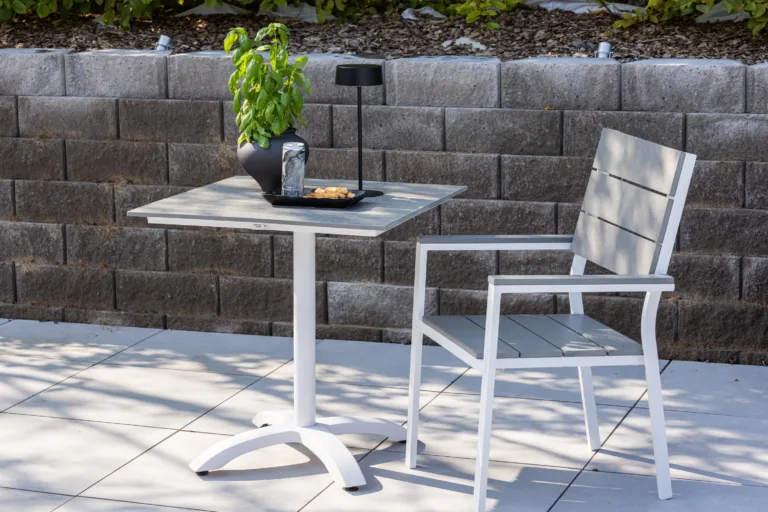 Alumiiniumist terrassilaud Colorado, hall/valge, 70x70, 9364-120 9364-120
