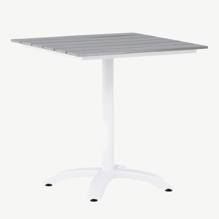 Alumiiniumist terrassilaud Colorado, hall/valge, 70x70, 9364-120 9364-120