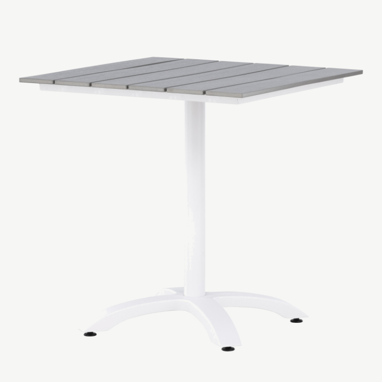 Alumiiniumist terrassilaud Colorado, hall/valge, 70x70, 9364-120 9364-120