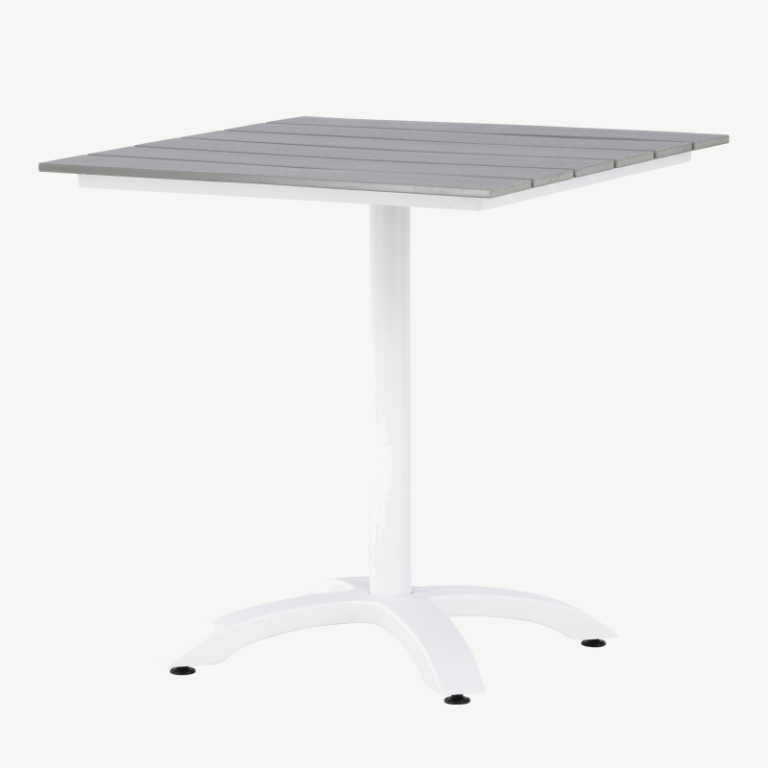Alumiiniumist terrassilaud Colorado, hall/valge, 70x70, 9364-120 9364-120
