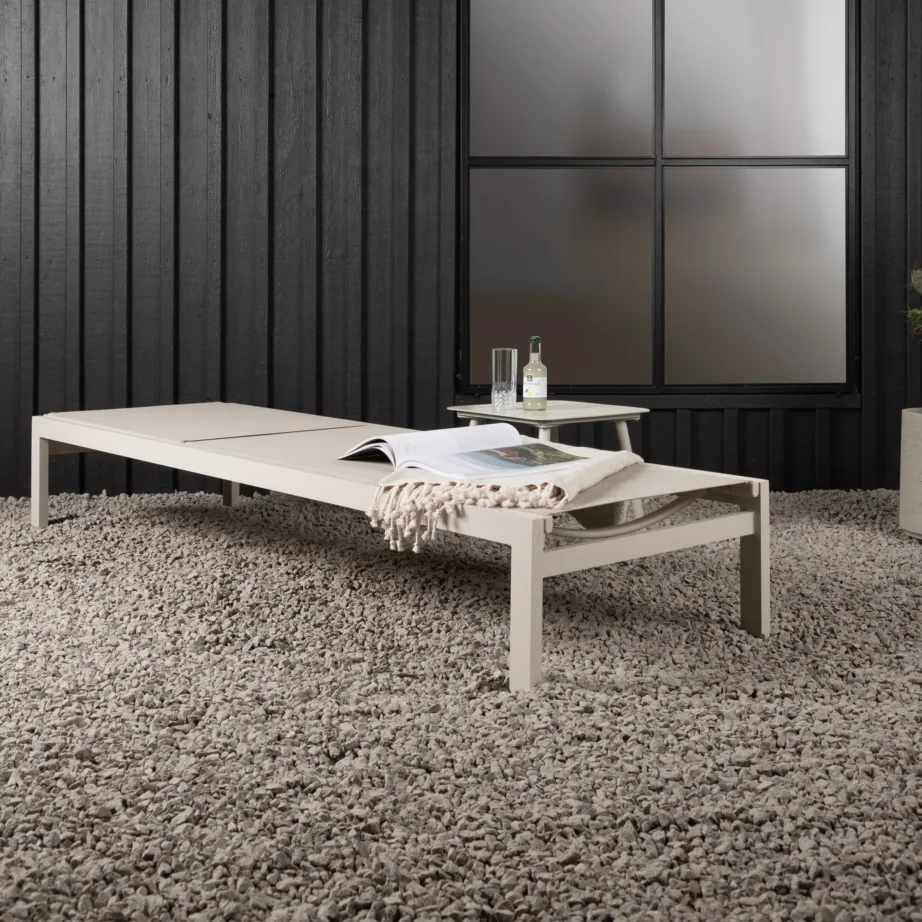 Alumiiniumist lamamistool Copacabana, beež, 2108-402 – 6