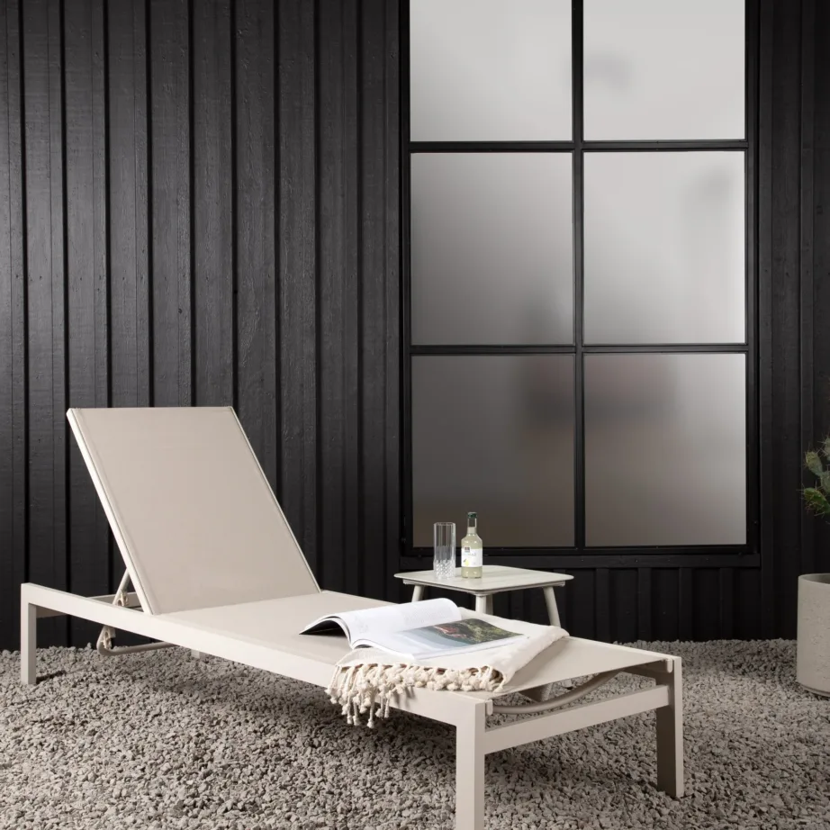 Alumiiniumist lamamistool Copacabana, beež, 2108-402 – 8