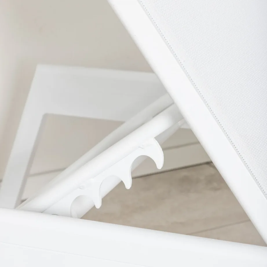 Alumiiniumist lamamistool Mexico, valge/tiigipuust, 9294-400 – 9