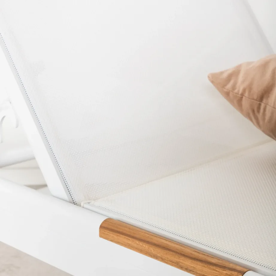 Alumiiniumist lamamistool Mexico, valge/tiigipuust, 9294-400 – 10