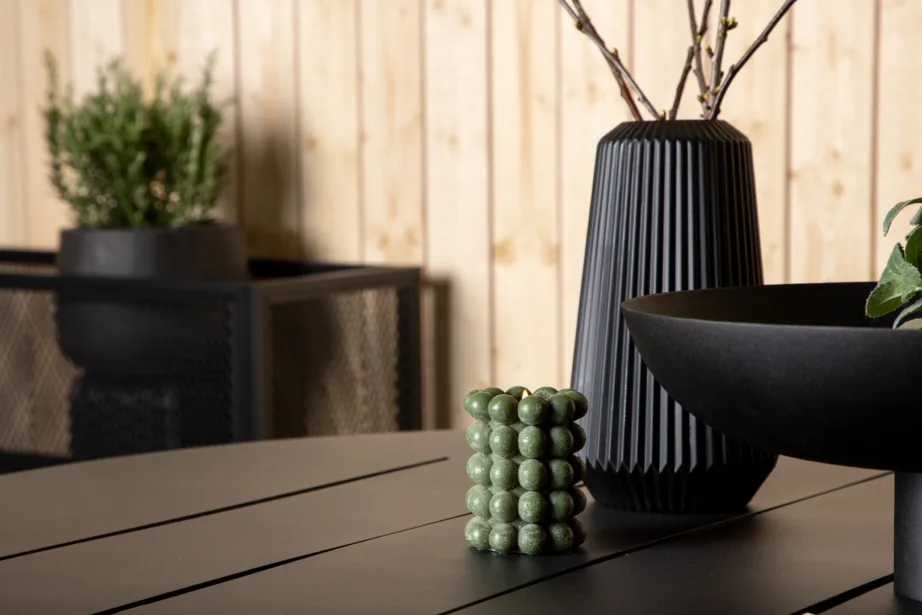 Alumiiniumist ümmargune aia söögilaud Alma, must, ø120cm, 1351-408 – 8