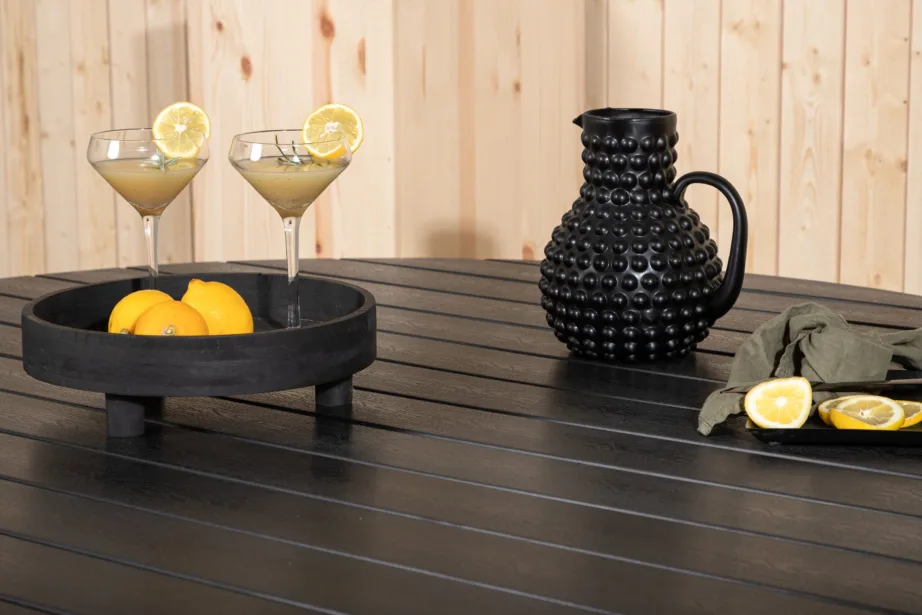 Alumiiniumist ümmargune aia söögilaud Break, must, 150ø, 2081-408 – 8