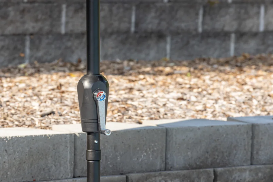 Alumiiniumist päikesevari Leeds, must, 3m, 1133-333 – 10