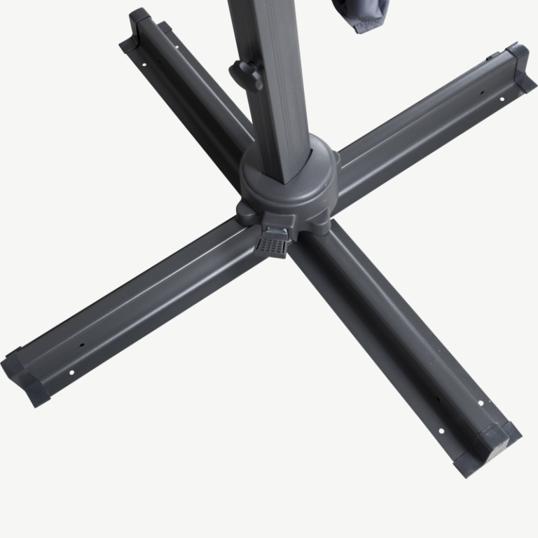 Alumiiniumist päikesevari Leeds, must/tumehall, 3x3m, 1022-111L 1022-111L
