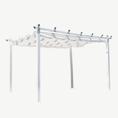 Alumiiniumist pergola Lazio, valge, 9368-490 9368-490